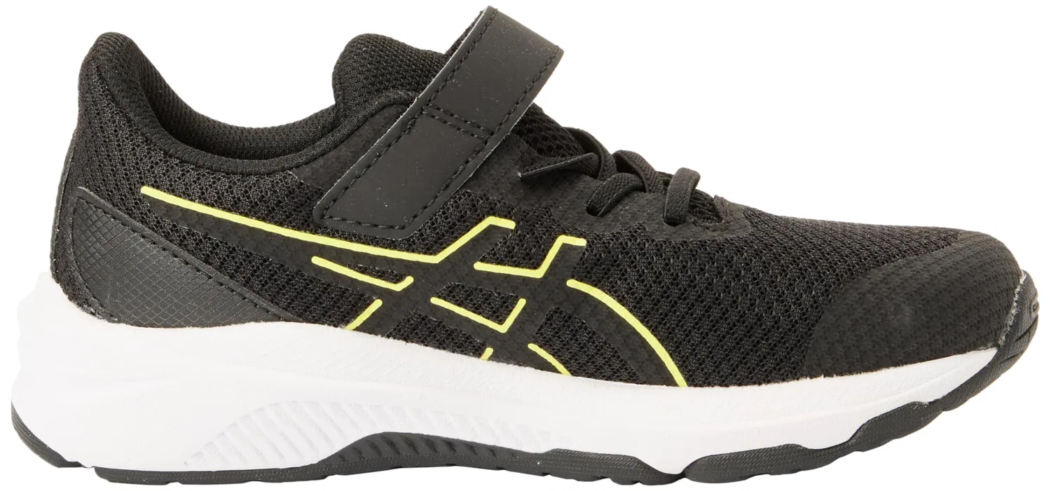Детские кроссовки для мальчиков с шнуровкой Gt-1000 12 Ps ASICS, Black Bright Yellow — фото 4