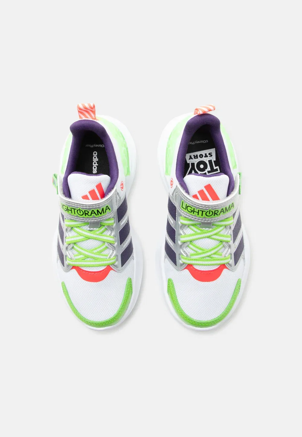 Lightorama rnr buzz унисекс - кроссовки Adidas Performance, Footwear White/Violet/Lucid Red — фото 4