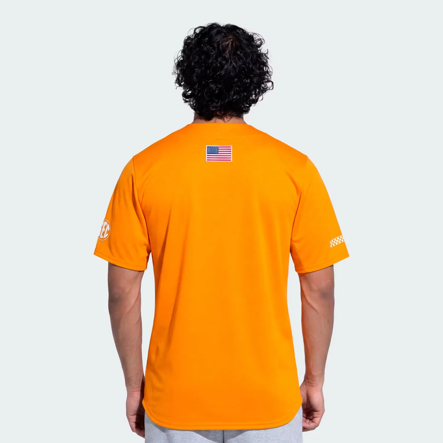 Мужская бейсбольная джерси с полной застежкой на пуговицы Tennessee Volunteers Adidas Performance, ярко-оранжевый — фото 2