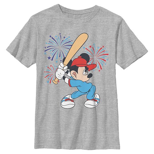 

Футболка с принтом Mickey Mouse, бейсбол и фейерверки Americana для мальчиков 6-20 Disney