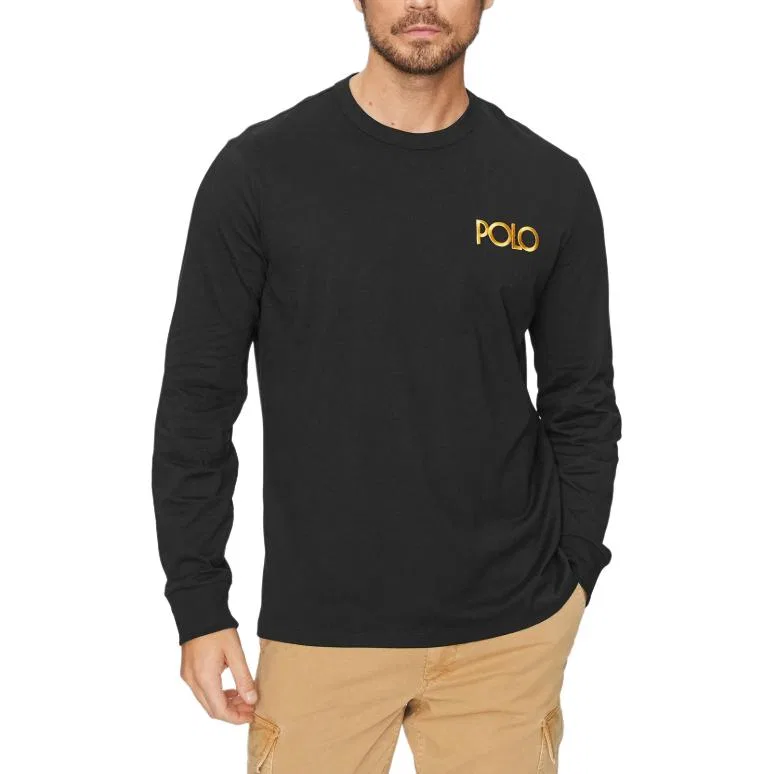 Мужская футболка Black Polo Ralph Lauren — фото 2