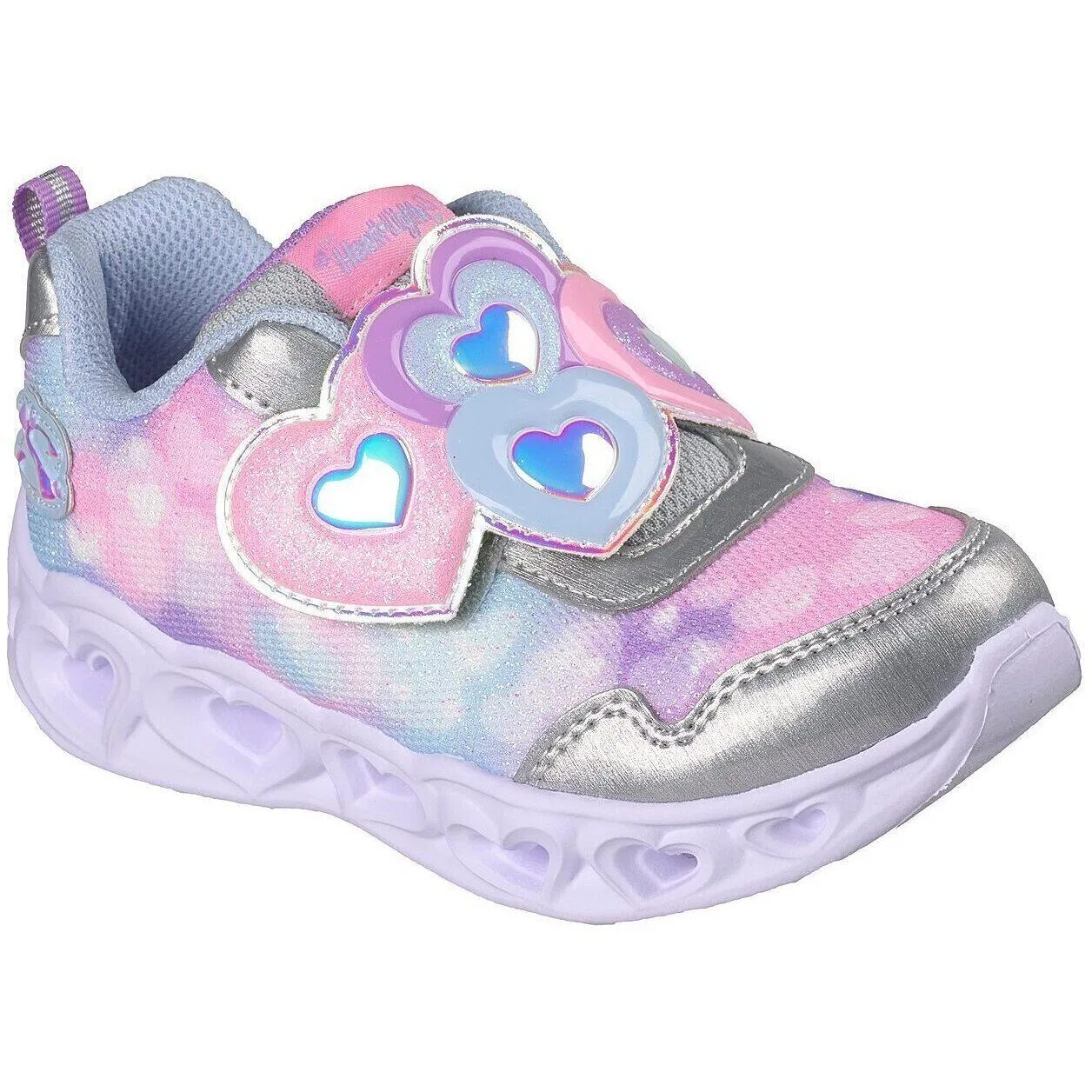 Детские кроссовки с подсветкой Skechers Heart Lights Lovin Reflecti, Bunt