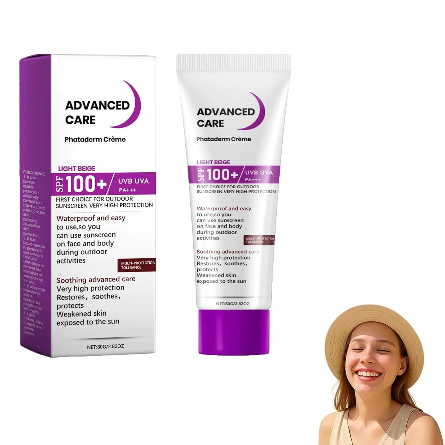 Солнцезащитный крем SPF 100 Junjie, 1 шт, 1PCS