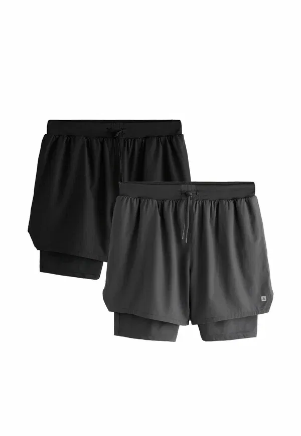 Брюки из полиэстера с эластаном Active 2-in-1 2 Pack Next black, черный