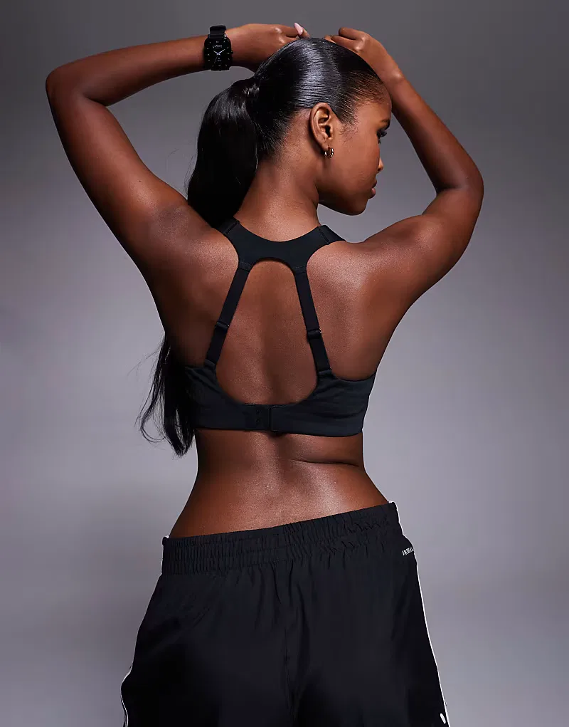 Спортивный бюстгальтер Adidas Training Power Essentials, черный — фото 4