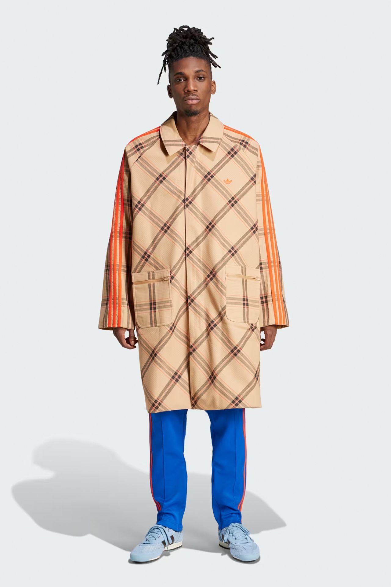 Тренч Adidas Original x wales Bonner Reversible Mac, бежевый — фото 4