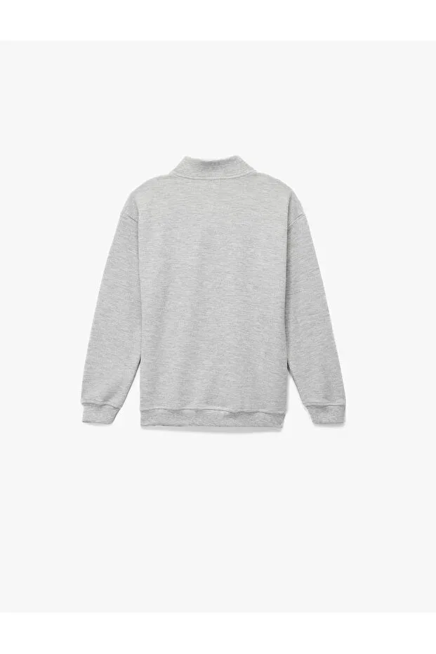 Детское для мальчиков свитшот с длинным рукавом Koton, Gray — фото 2