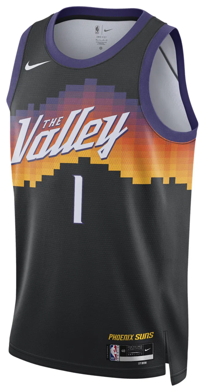 Мужская баскетбольная майка Swingman City Edition Nike Suns, цвет Black/Multi