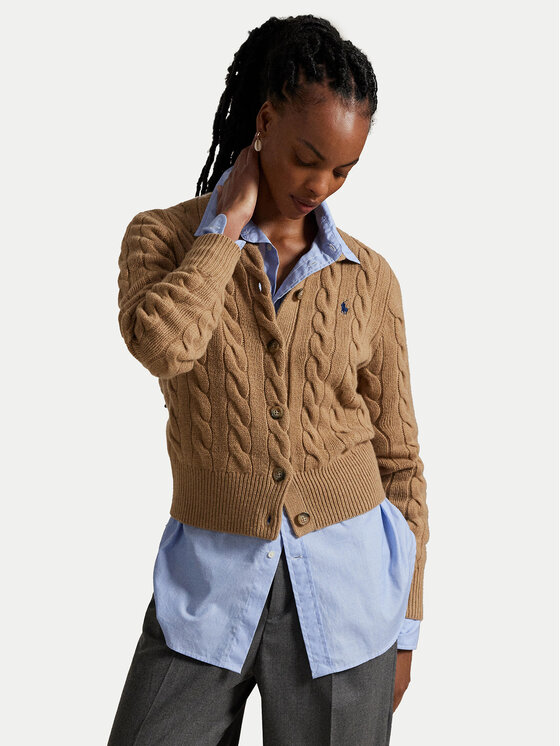 

Кардиган slim fit 211972104001 Polo Ralph Lauren, бежевый