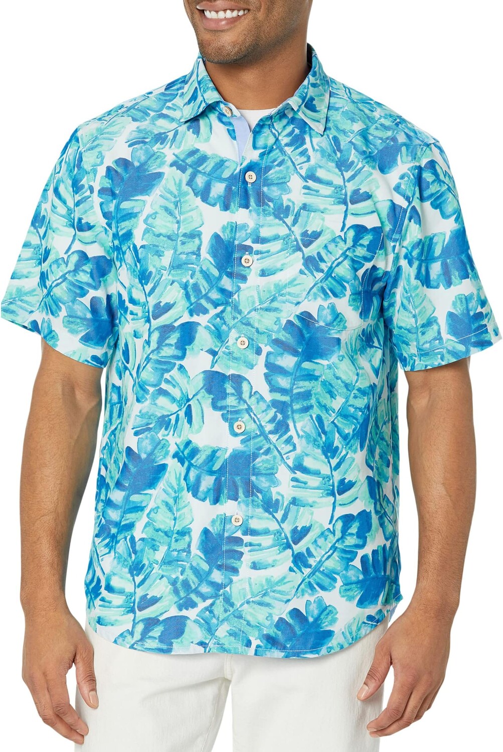 

Рубашка Tommy Bahama Coconut Point Jungle Grove, цвет Blue Canal