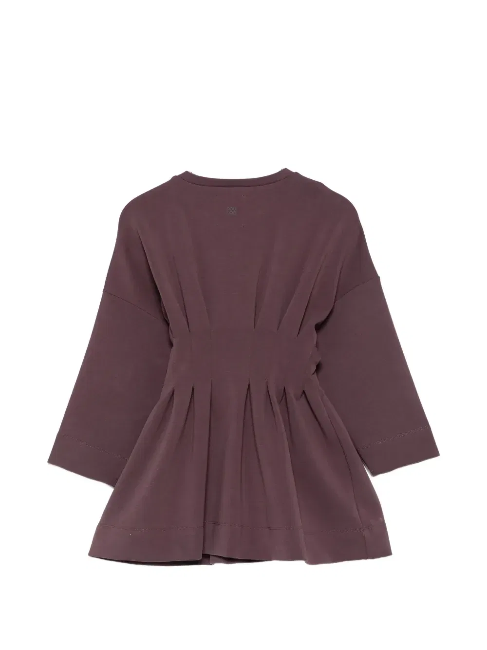 Плиссированное платье с заниженной линией плеч Douuod Kids, фиолетовый — фото 2