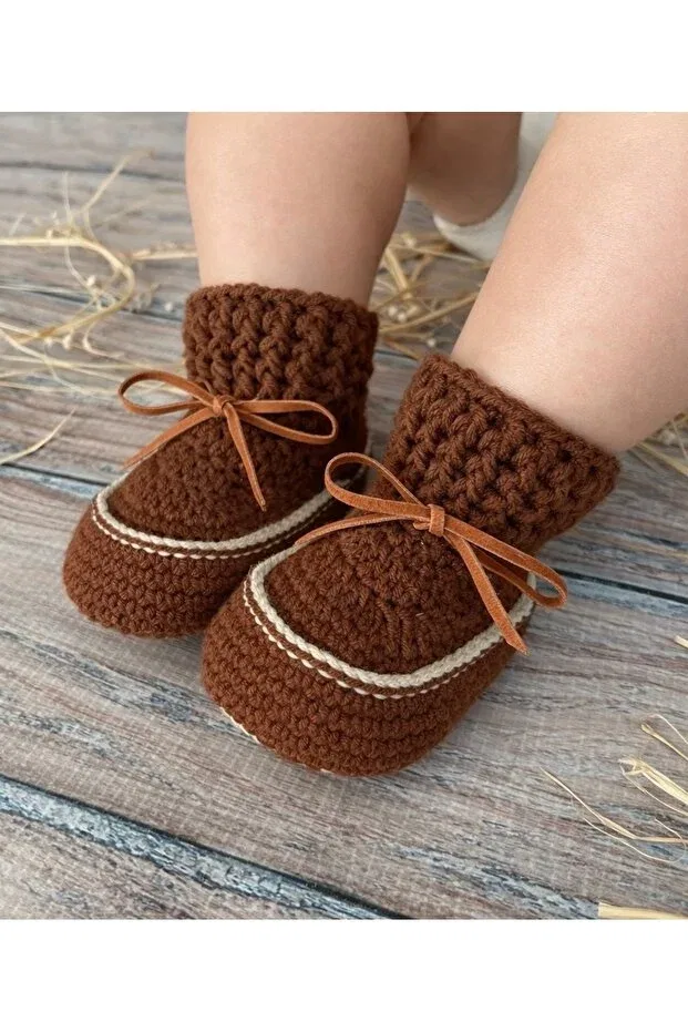 Детские зимние ботинки с высоким верхом Seraskids, Brown