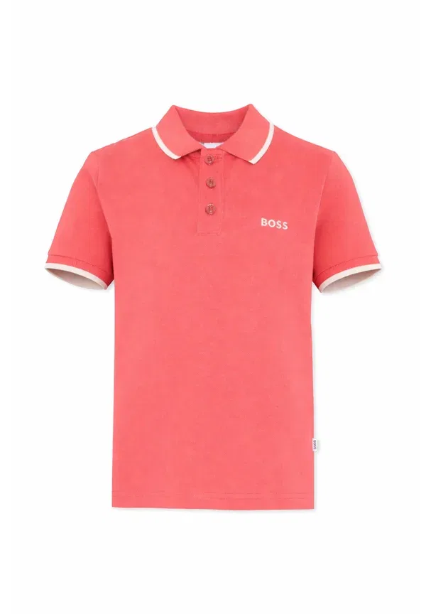Детская рубашка поло Boss Kidswear, лососевый