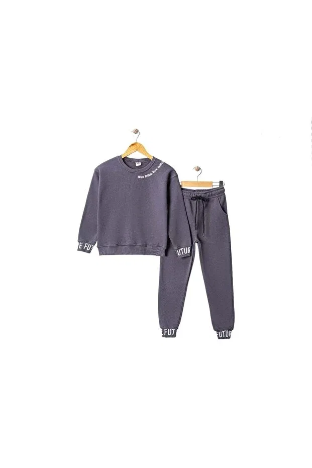 Детский спортивный костюм для девочек с принтом Mnk Baby&Kids, Smoked — фото 2
