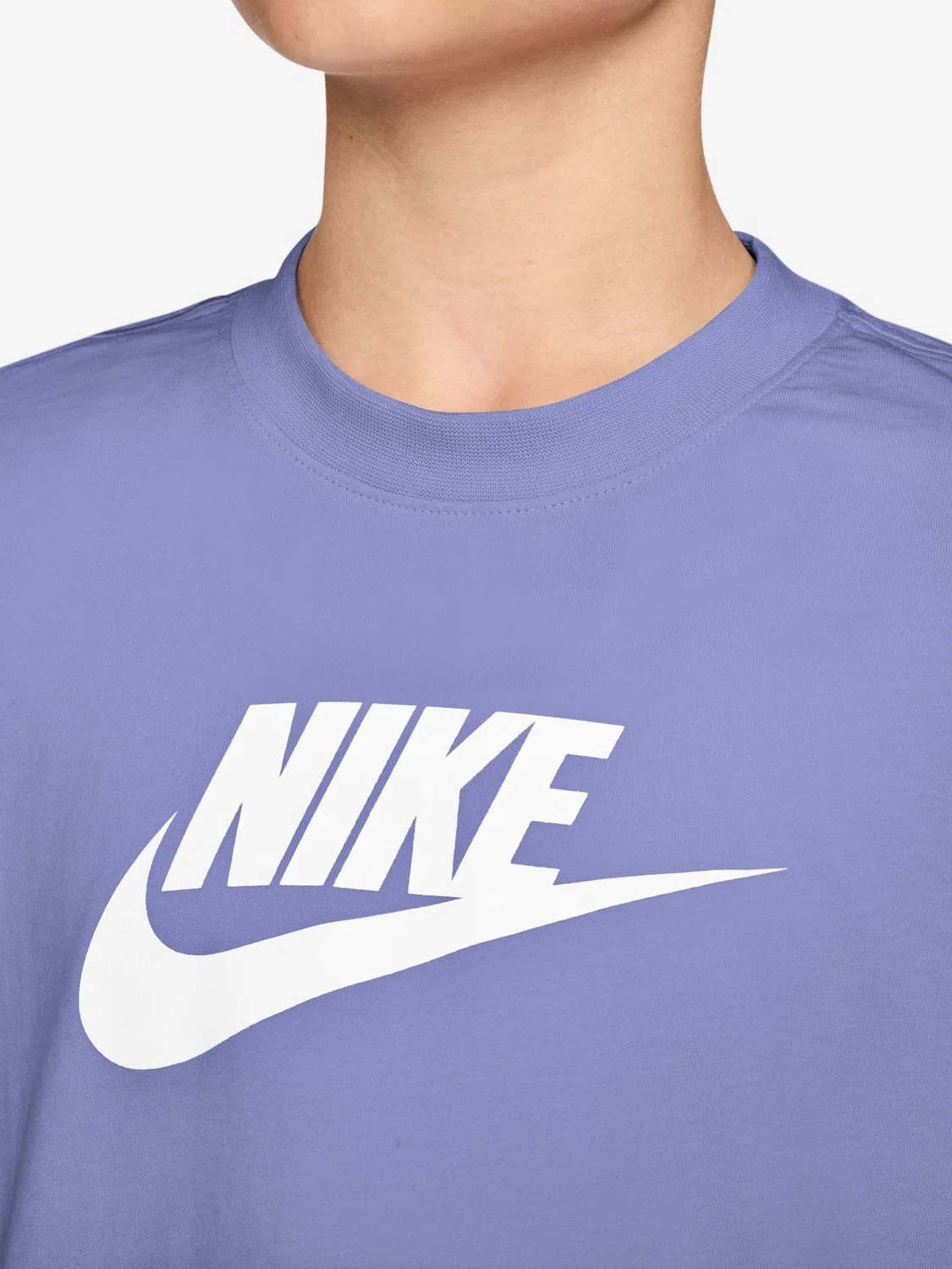Футболка укороченная Nike, фиолетовый — фото 3