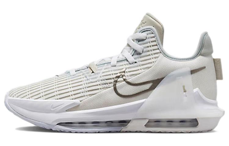 Кроссовки Nike LEBRON WITNESS 6 EP 'WHITE METALLIC PEWTER', белый — фото 2