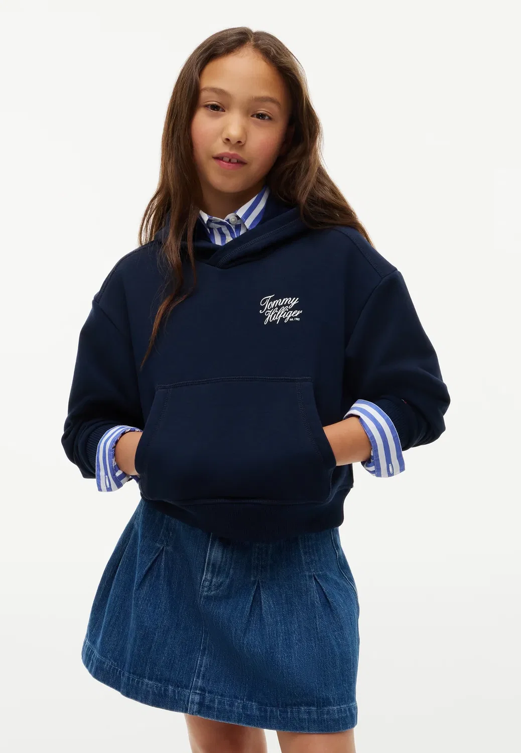 Худи с надписью Tommy - худи Tommy Hilfiger, Dark Blue