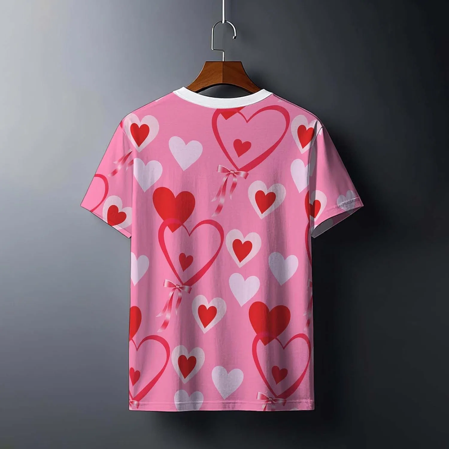 Мужская футболка с принтом Tuxedo Generic, Pink — фото 3