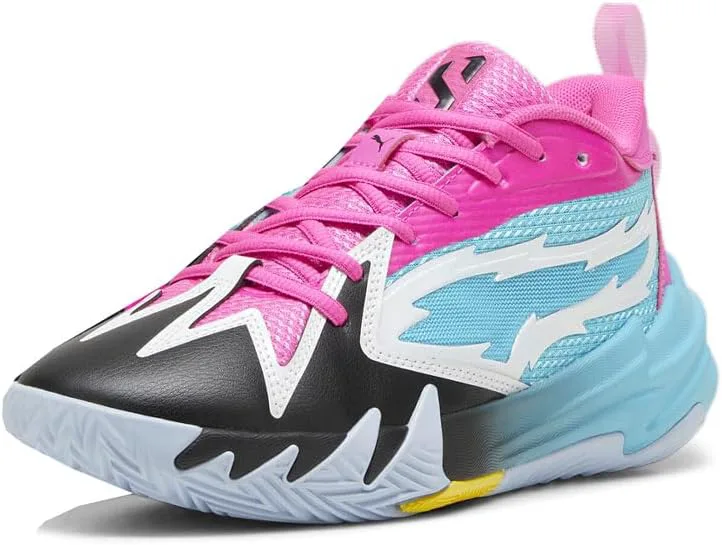 Детские кроссовки для девочек PUMA Kids Girls Scoot Zeros Jr для баскетбола и повседневной носки - розовые, синий — фото 3