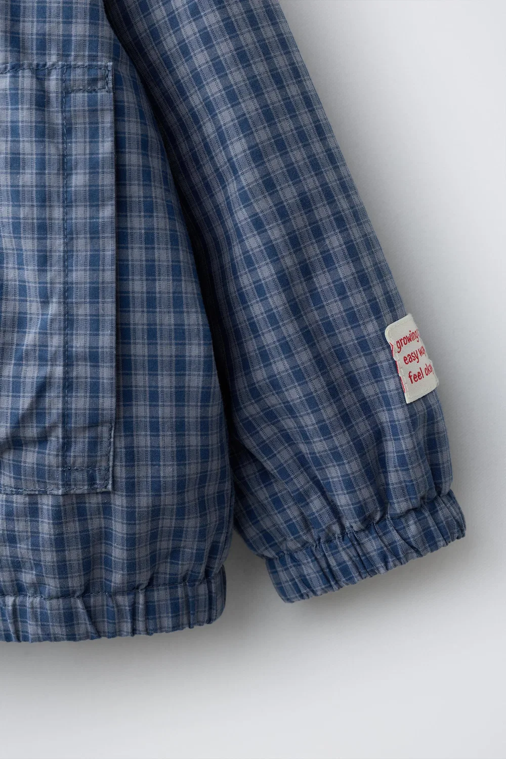 ЛЕГКАЯ КУРТКА В КЛЕТКУ ZARA, Blue — фото 4