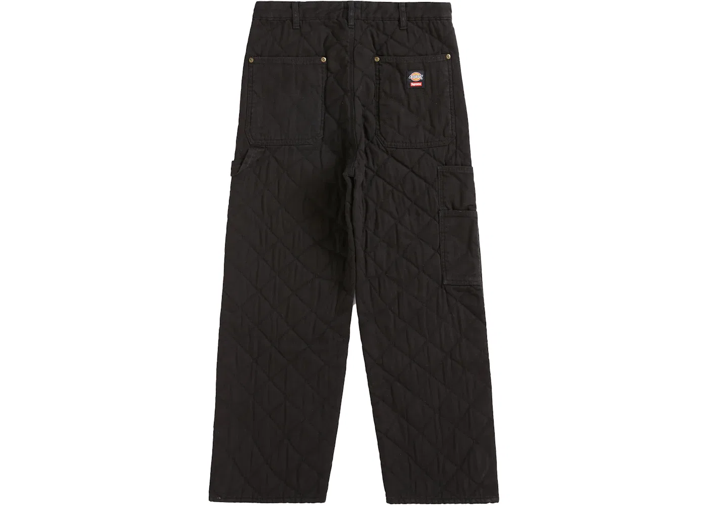 Мужские брюки с накладными карманами Dickies Quilted Double Knee Painter Supreme, Black — фото 2