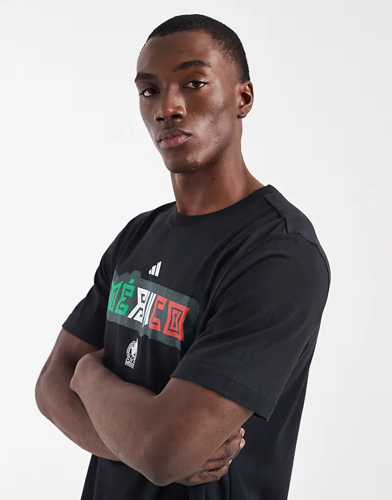 Футболка Adidas для сборной Мексики по футболу, черный — фото 4
