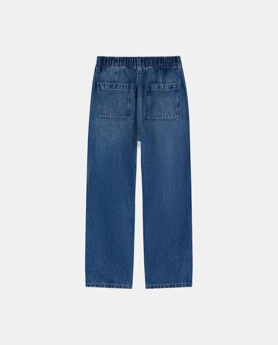 Детские джинсы для мальчиков свободного кроя Tommy Hilfiger, Azul — фото 2