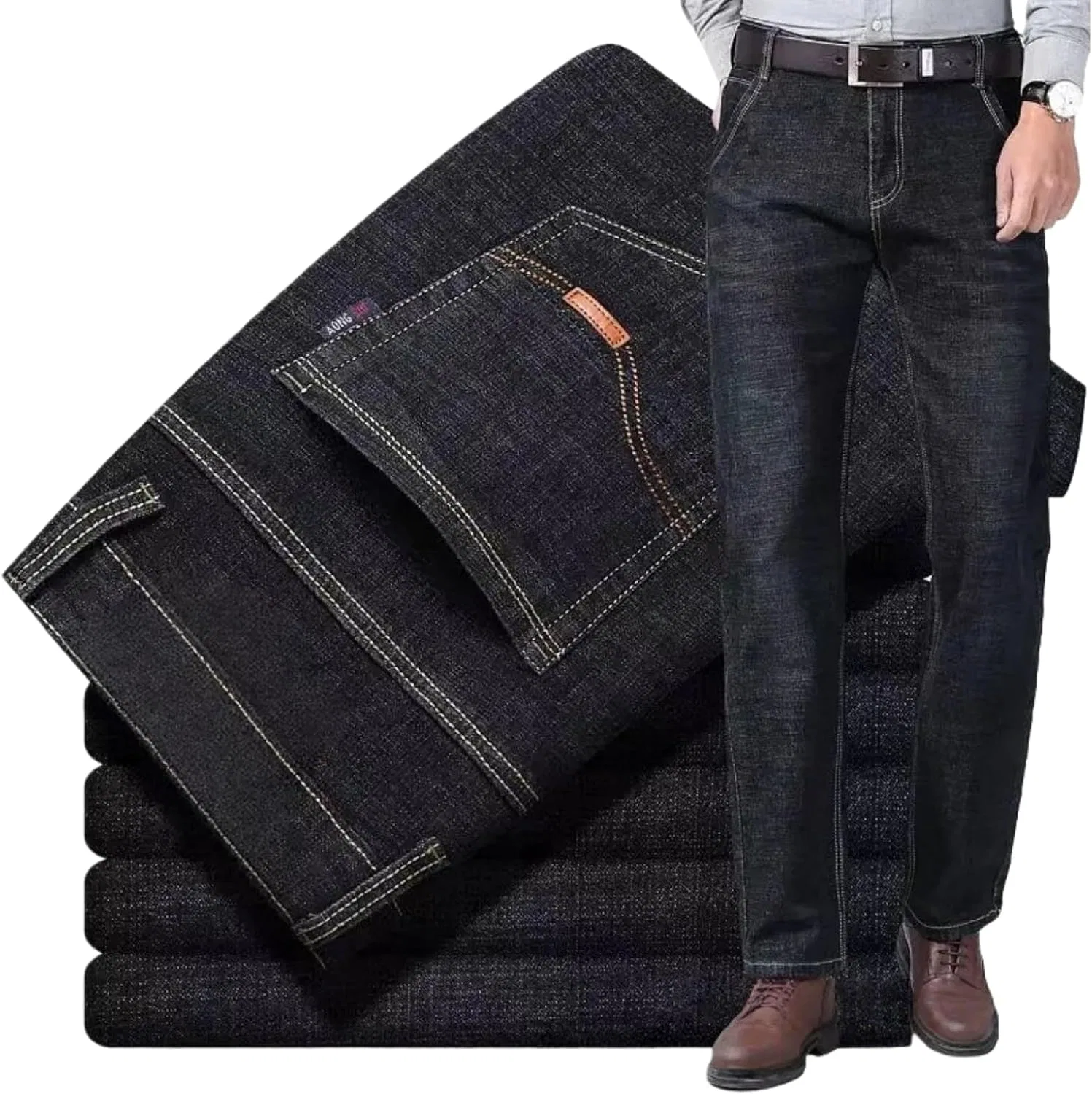 Джинсы утепленные Black Thick B