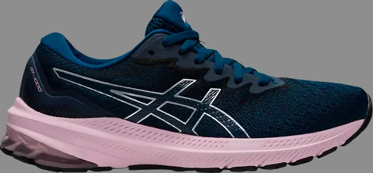 

Кроссовки wmns gt 1000 11 wide 'mako blue barely rose' Asics, синий