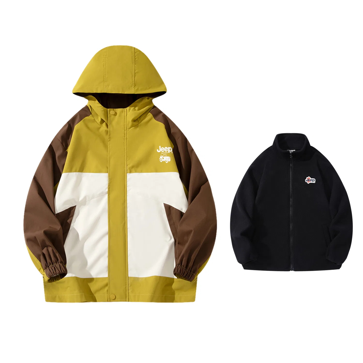 Детская куртка утепленная трехслойная Mustard Green (Three-in-One Thickened Coat) Jeep