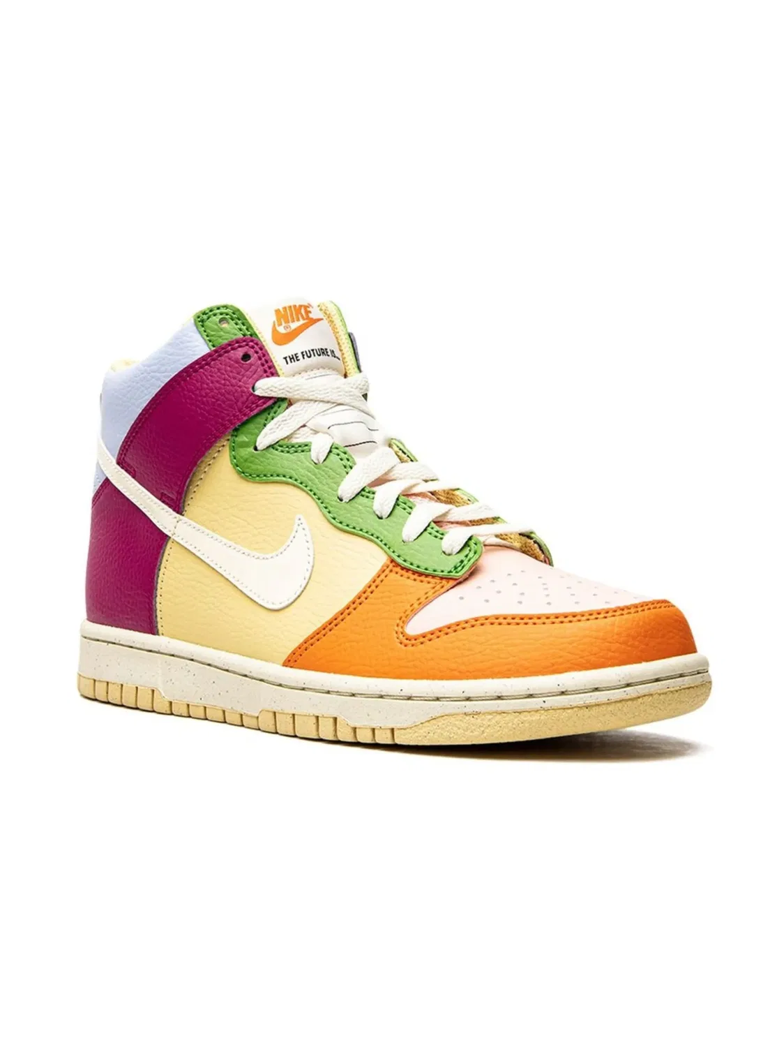 Кроссовки Dunk High Next Nature Мультicolor Nike, желтый