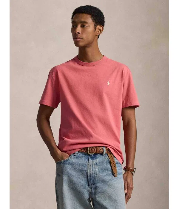 Мужская футболка хлопковая Classic Fit Polo Ralph Lauren, красный