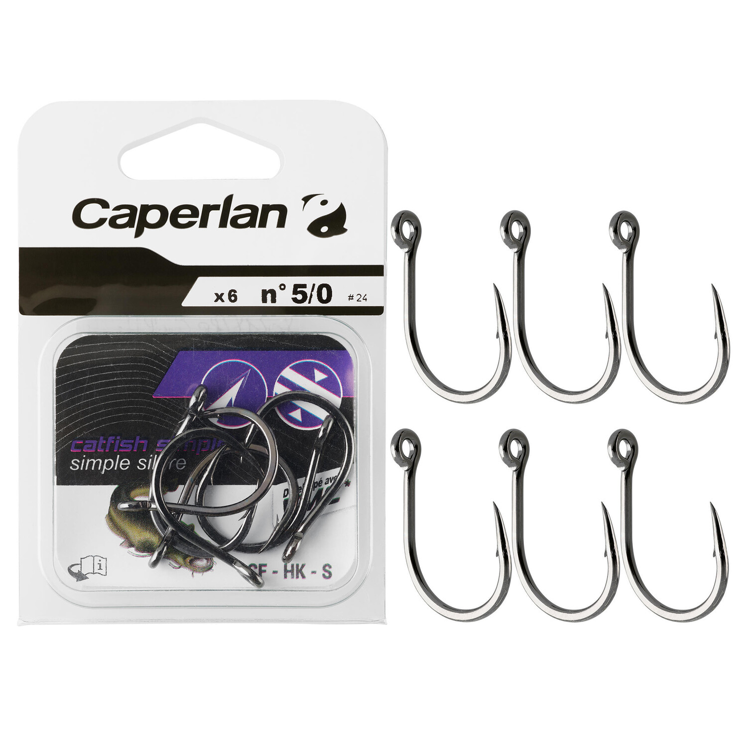 

Крючок для ловли сома easy CF HK S 5/0 CAPERLAN