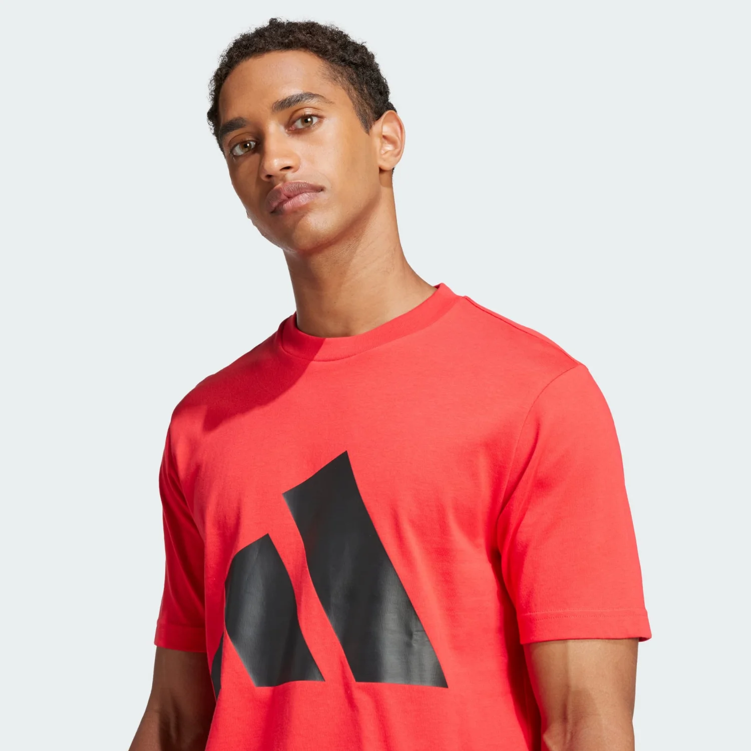 Футболка Adidas Essentials Big Logo, красный — фото 4