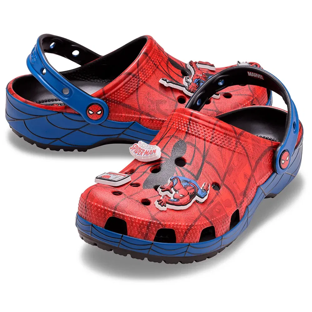 Сабо Spider Man Web Classic Crocs, красный — фото 2