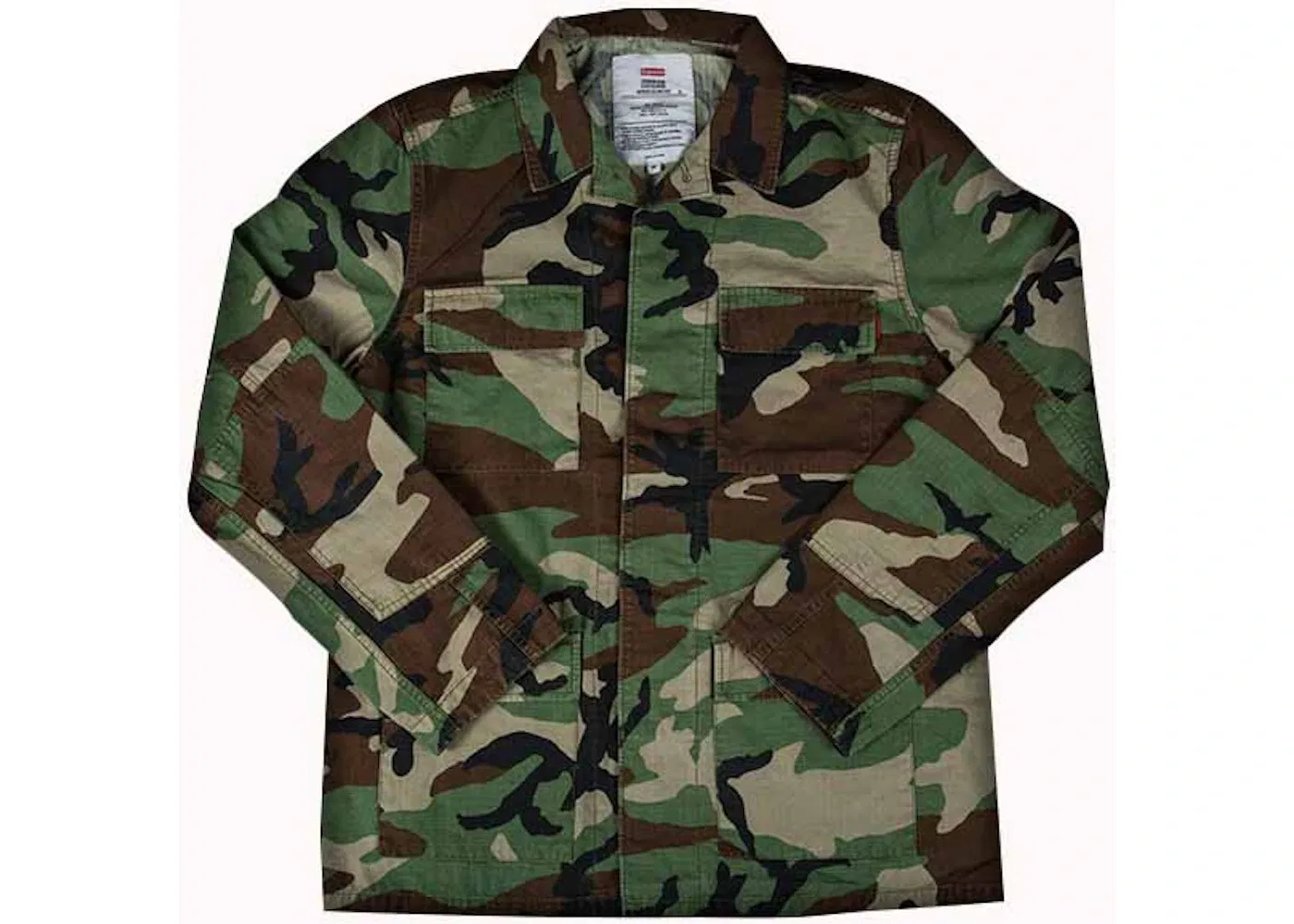 Мужская куртка с камуфляжным принтом Supreme Gonz Butterfly Bdu Jacket Woodland Camo, Woodland Camo