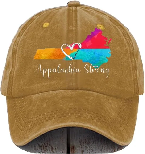 Женская футболка с принтом Appalachia Strong, Yellow