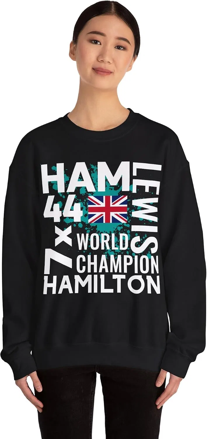 Женская толстовка с принтом Hamilton, Black — фото 3