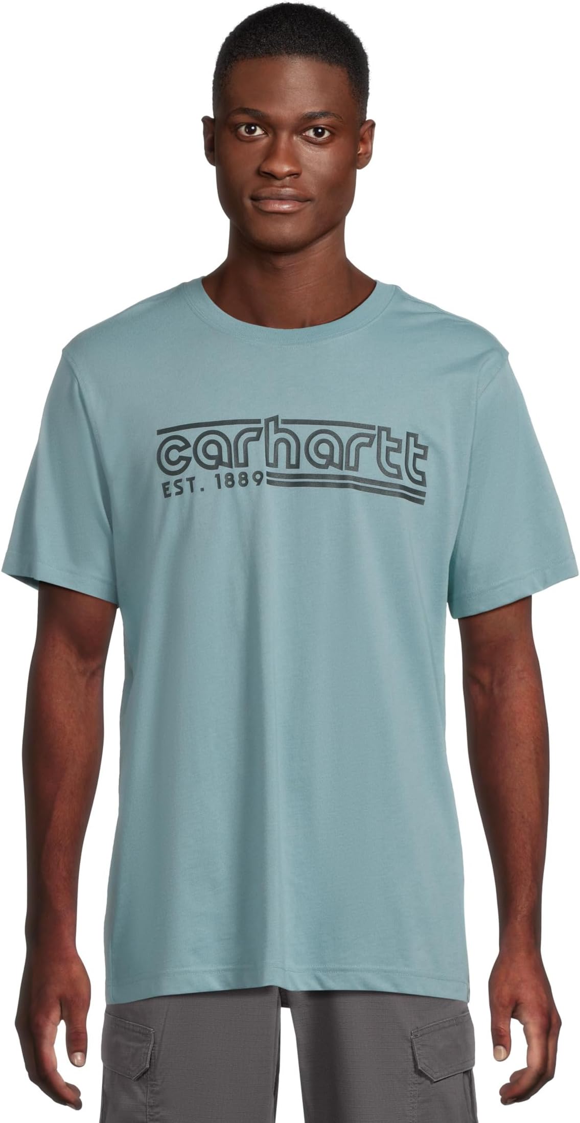 

Футболка Carhartt Relaxed Fit Lightweight Short-Sleeve Logo Graphic T-Shirt, Summer Blue