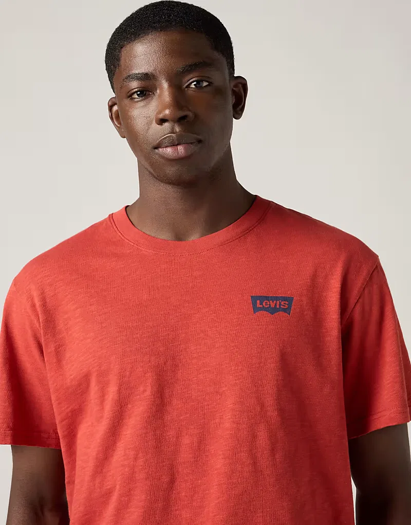 Футболка удобная хлопковая Levi's, ярко-красный — фото 2