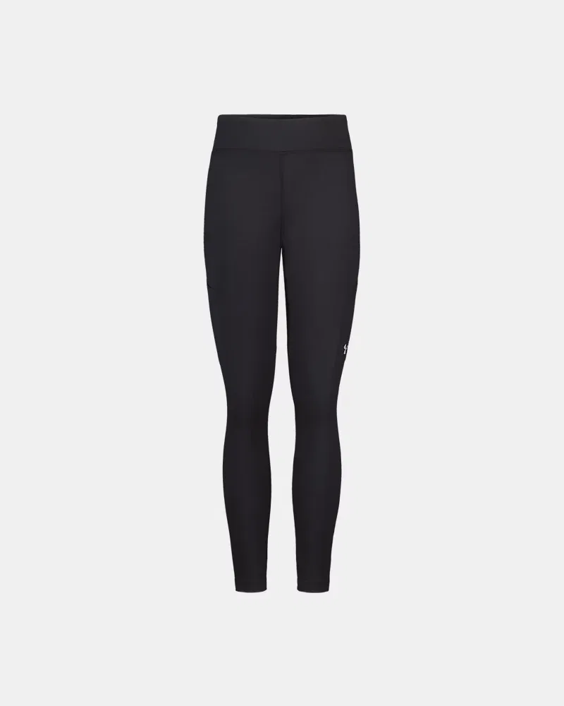 Леггинсы-карго детские с карманами и внутренним швом 63,5 см UA Heavy Twist UnderArmour, Black/Steel