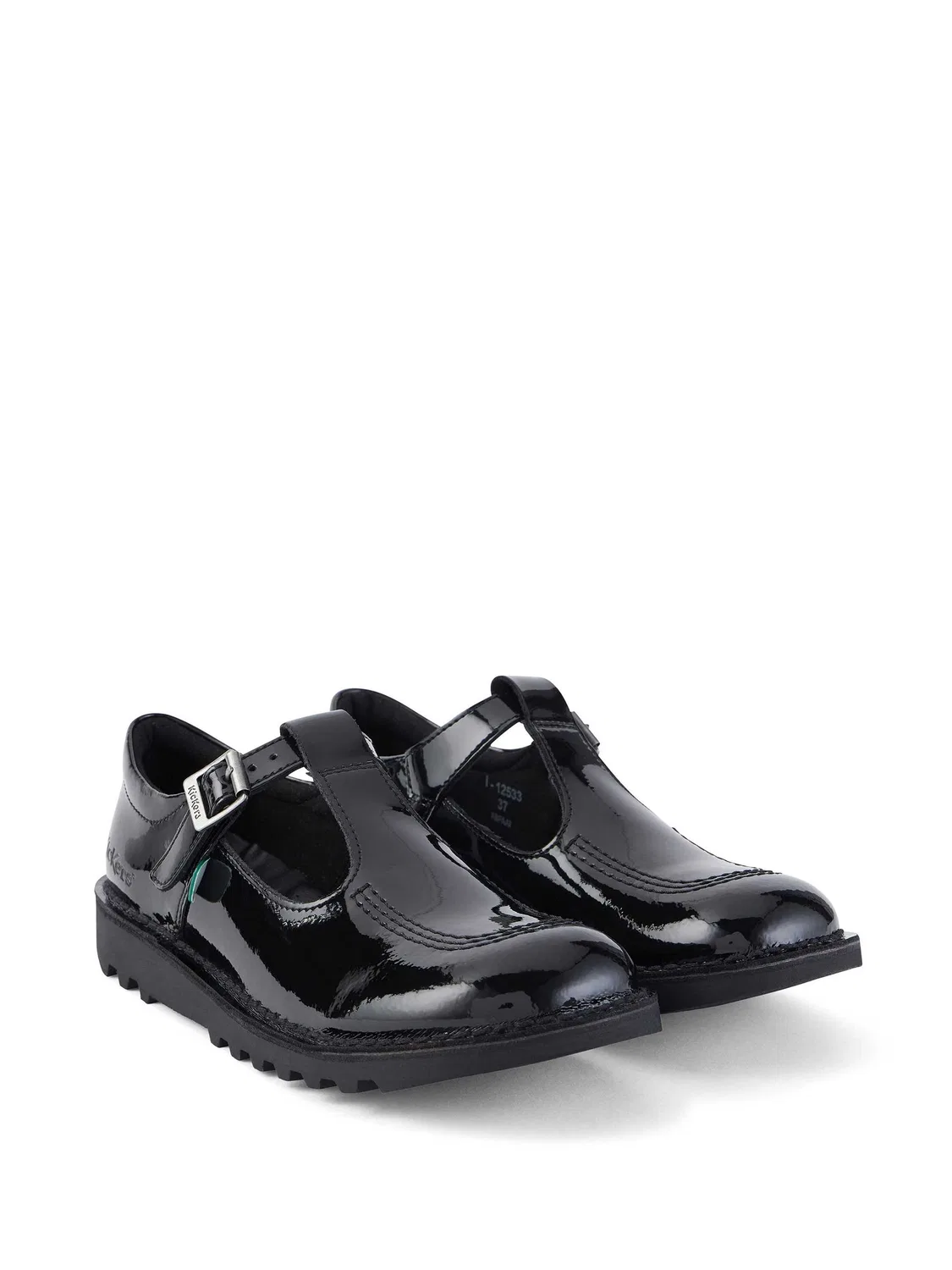 Туфли T-bar Kickers Black Patent, черный — фото 3