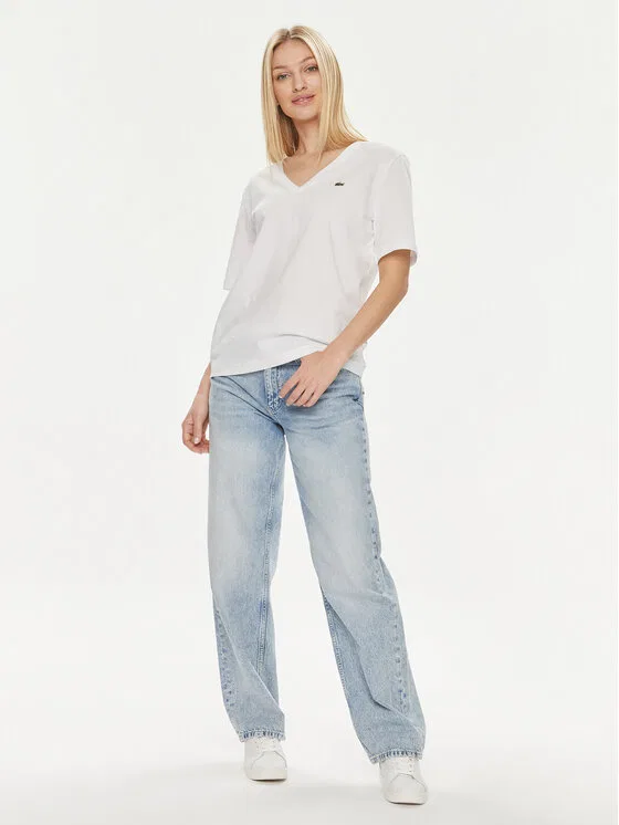 Футболка Lacoste regular fit, белая — фото 2