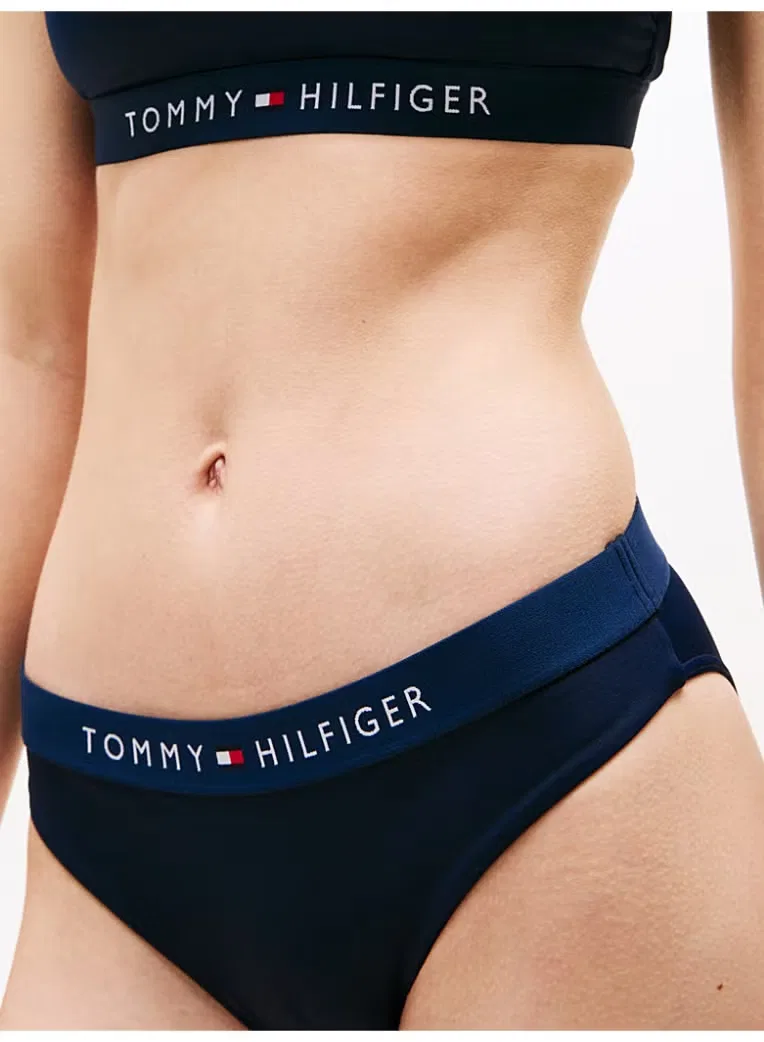 Плавки бикини классические Original Classic Tommy Hilfiger, темно-синий — фото 4