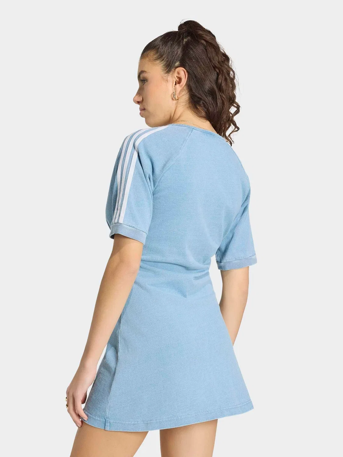 Платье джинсовое, модель Season 5, adidas Originals, светло-голубой деним — фото 2