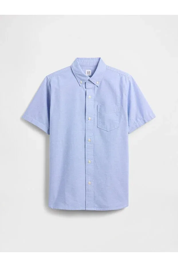 Детская рубашка для мальчиков оксфорд Gap, Blue002