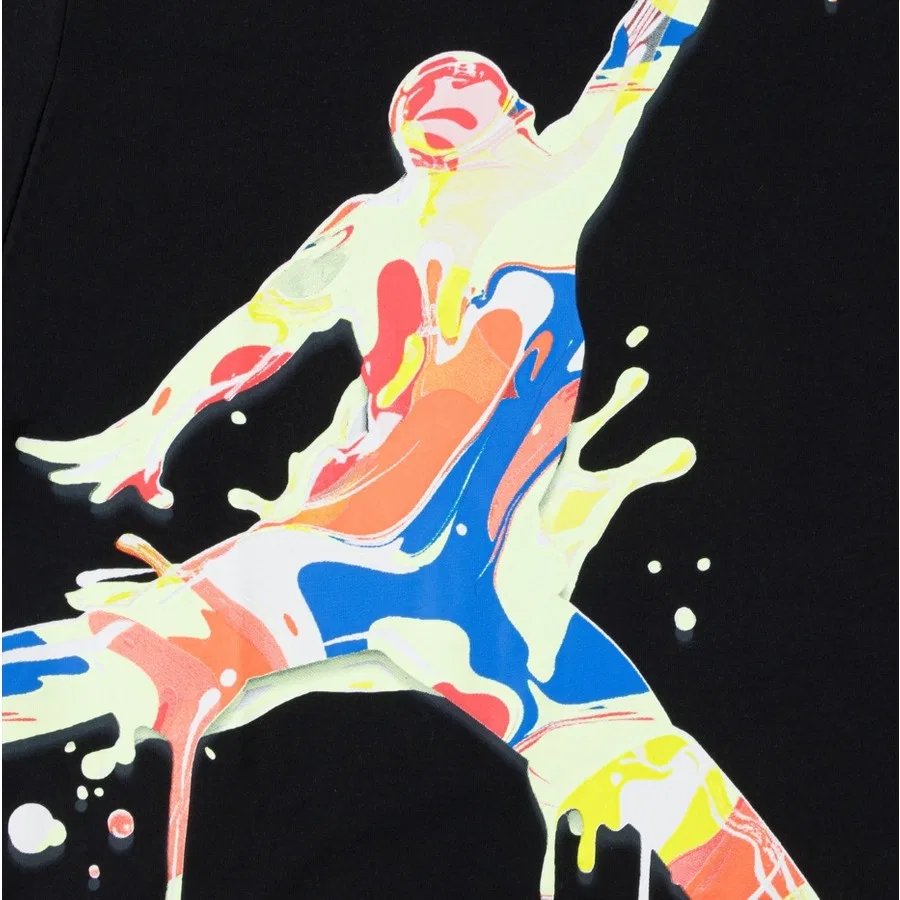 Детская футболка с принтом Jordan Spr Splsh Paint Spill Jm Tee Nike, Белый — фото 2