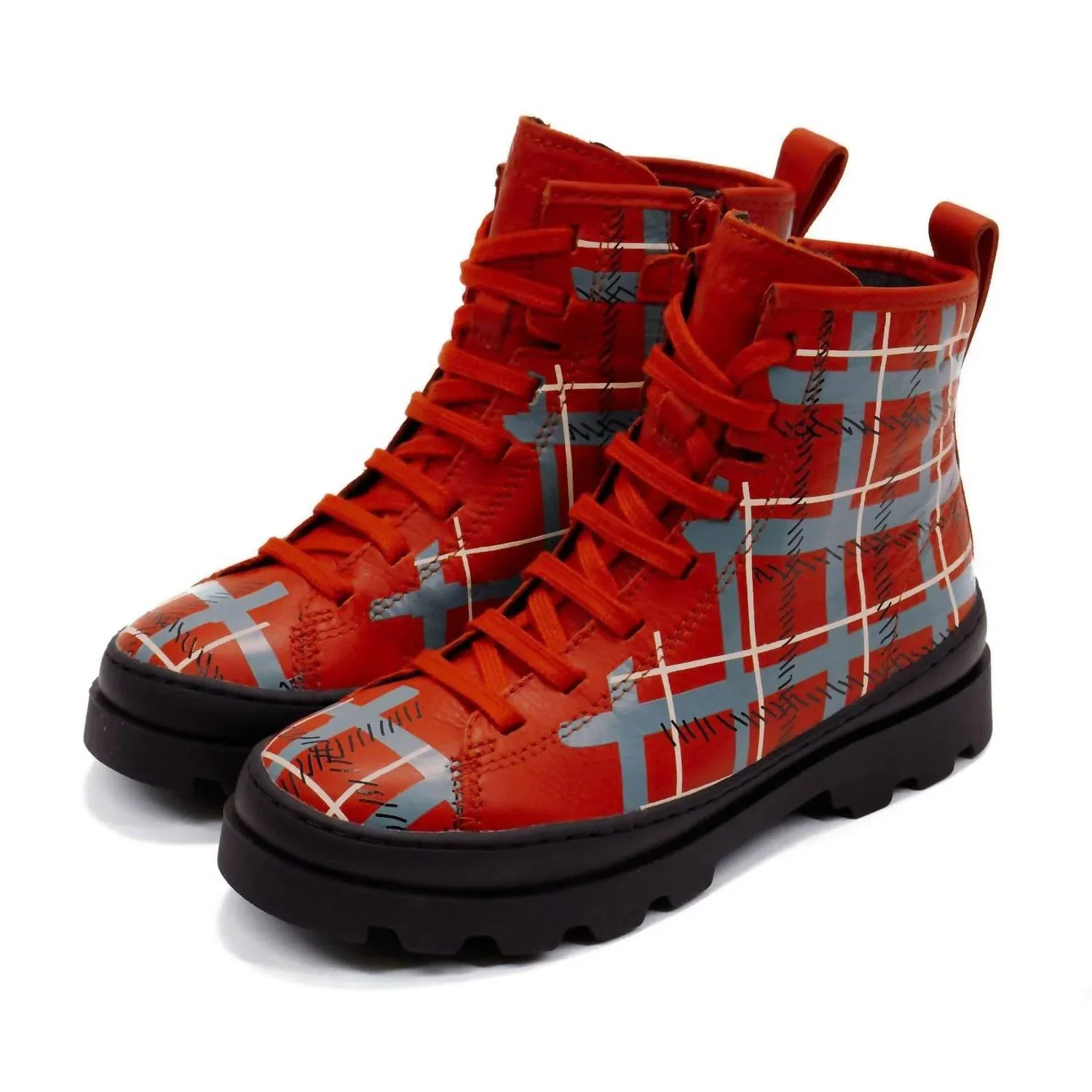 Детские кожаные ботинки Brutus Leather Boot Camper, красный — фото 2