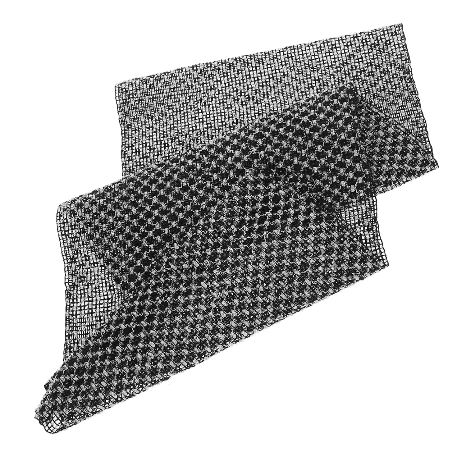 Мочалка-скраб для спины Healeved, 4 шт, 98x22.5 см, Black