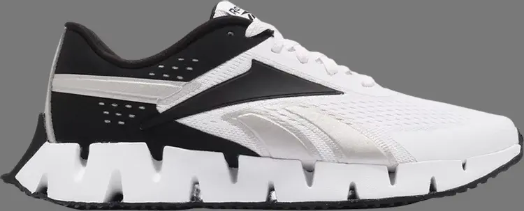 

Кроссовки zig dynamica 2.0 'white black metallic' Reebok, белый